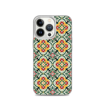 iPhone Case Colorful Traditional Maltese Cement Tile Pattern