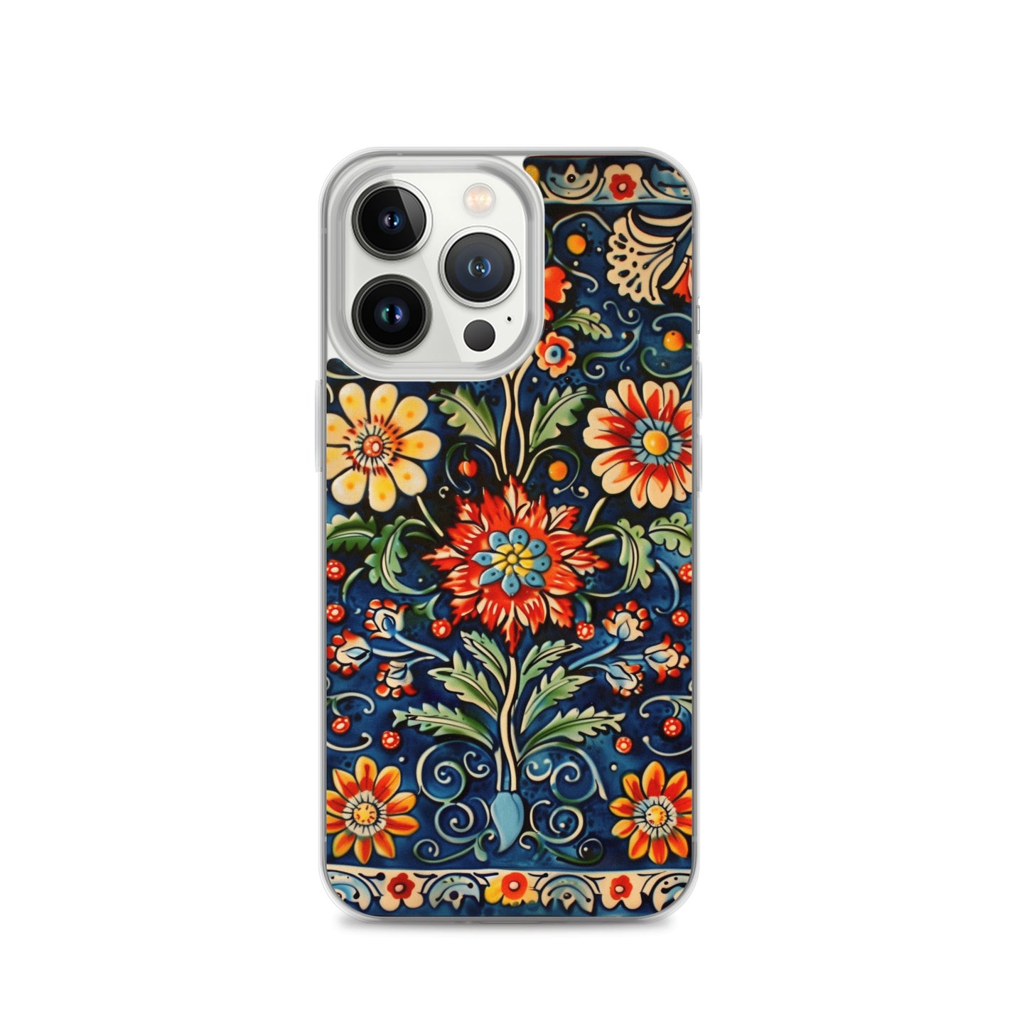iPhone Case Colorful Flowers Boleslawiec Pottery Tile