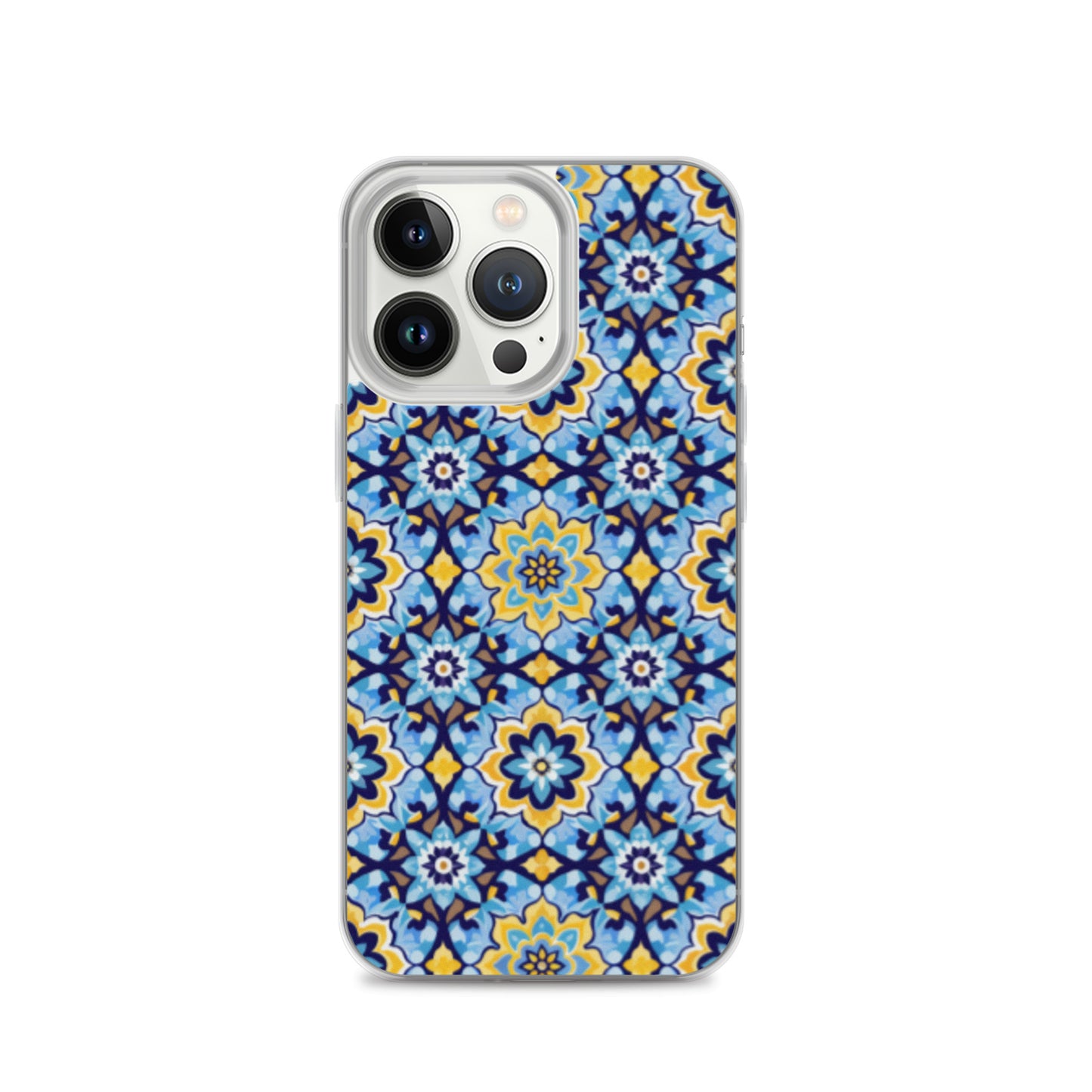 iPhone Case Kashi Tiles Yellow & Light Blue