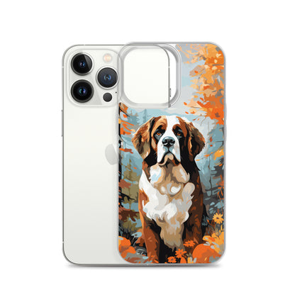 iPhone Case Painted St. Bernard