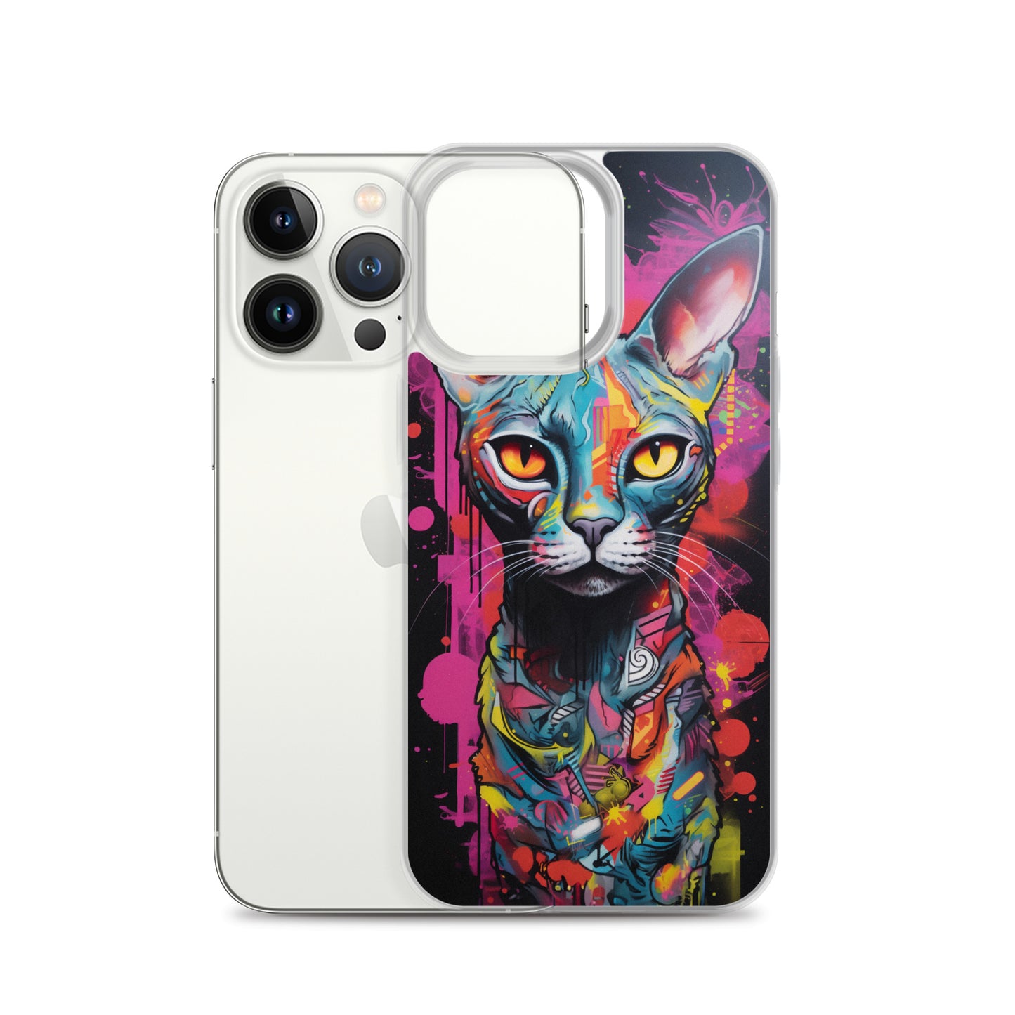 Graffiti Sphynx Cat #2 iPhone Case