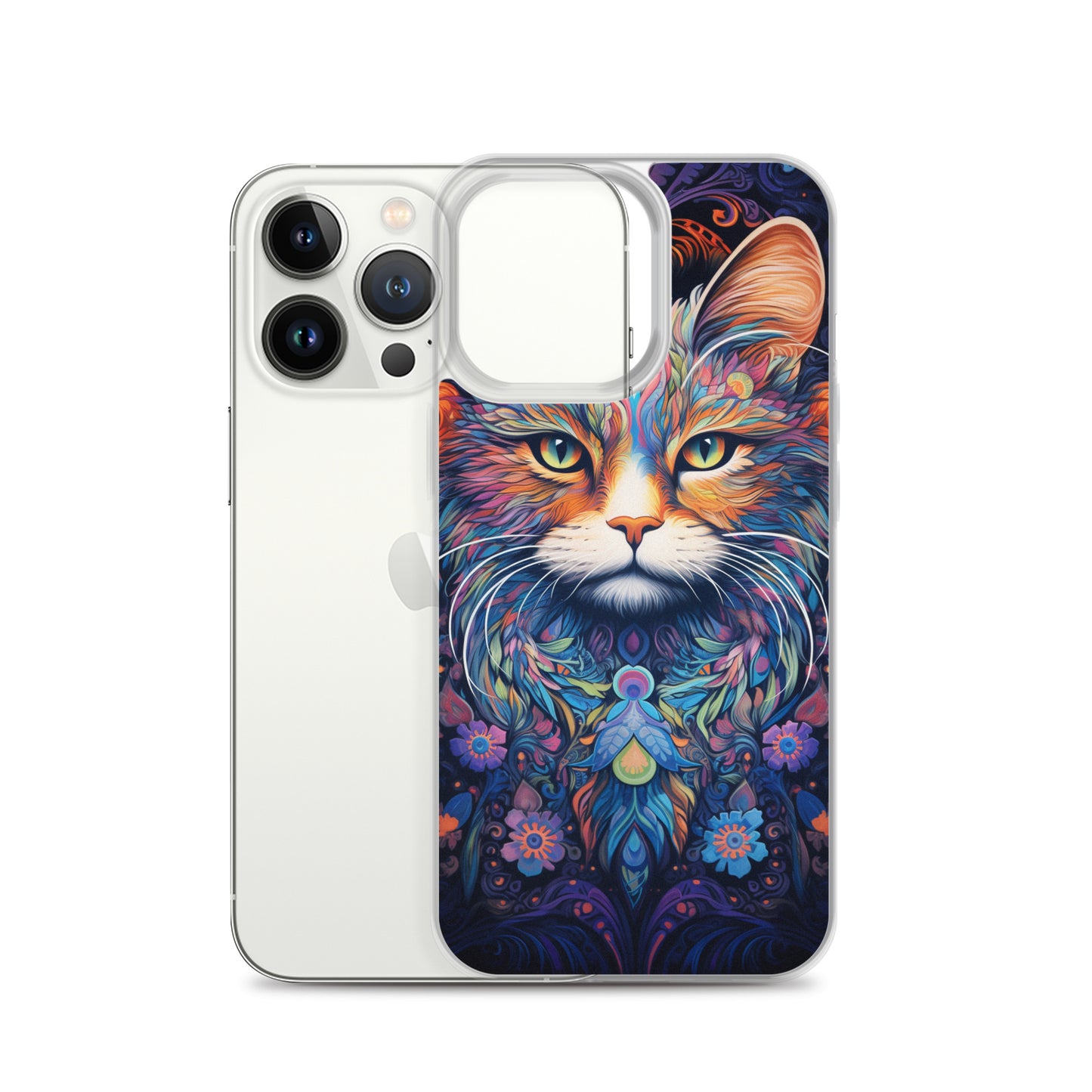 Psychedelic Cat #2 iPhone Case