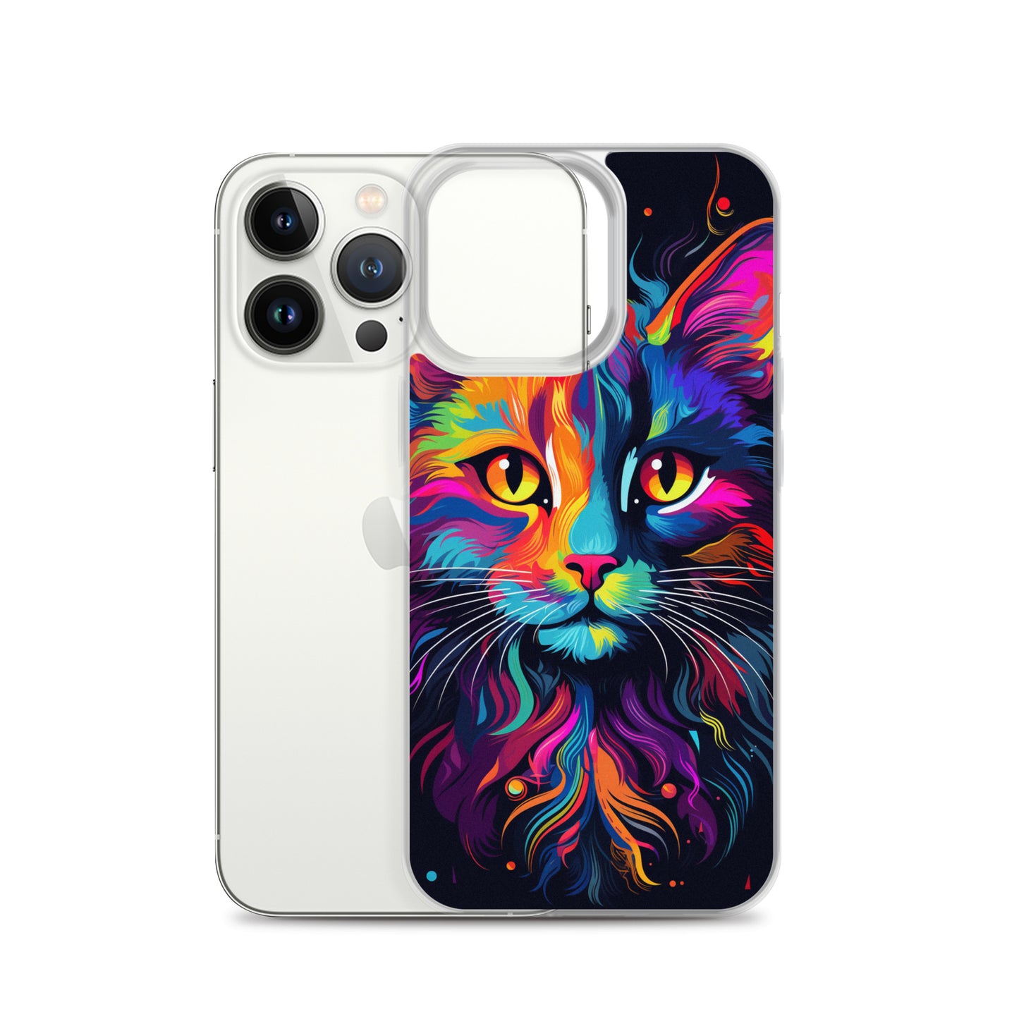 Day Glo Cat iPhone Case