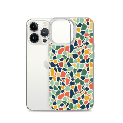 iPhone Case Colorful Retro Terrazzo Tile