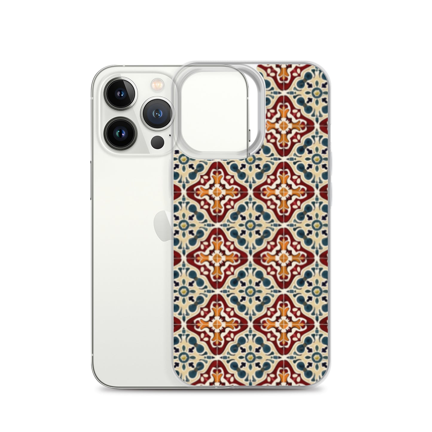 iPhone Case Classic Encaustic Tile Red