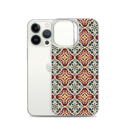 iPhone Case Classic Encaustic Tile Red