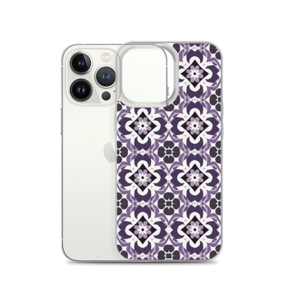 iPhone Case Purple Moroccan Style Tile