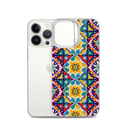 iPhone Case Talavera Tiles Red and Yellow