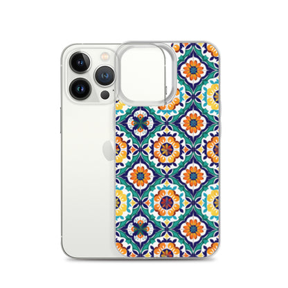 iPhone Case Talavera Tiles Green and Blue