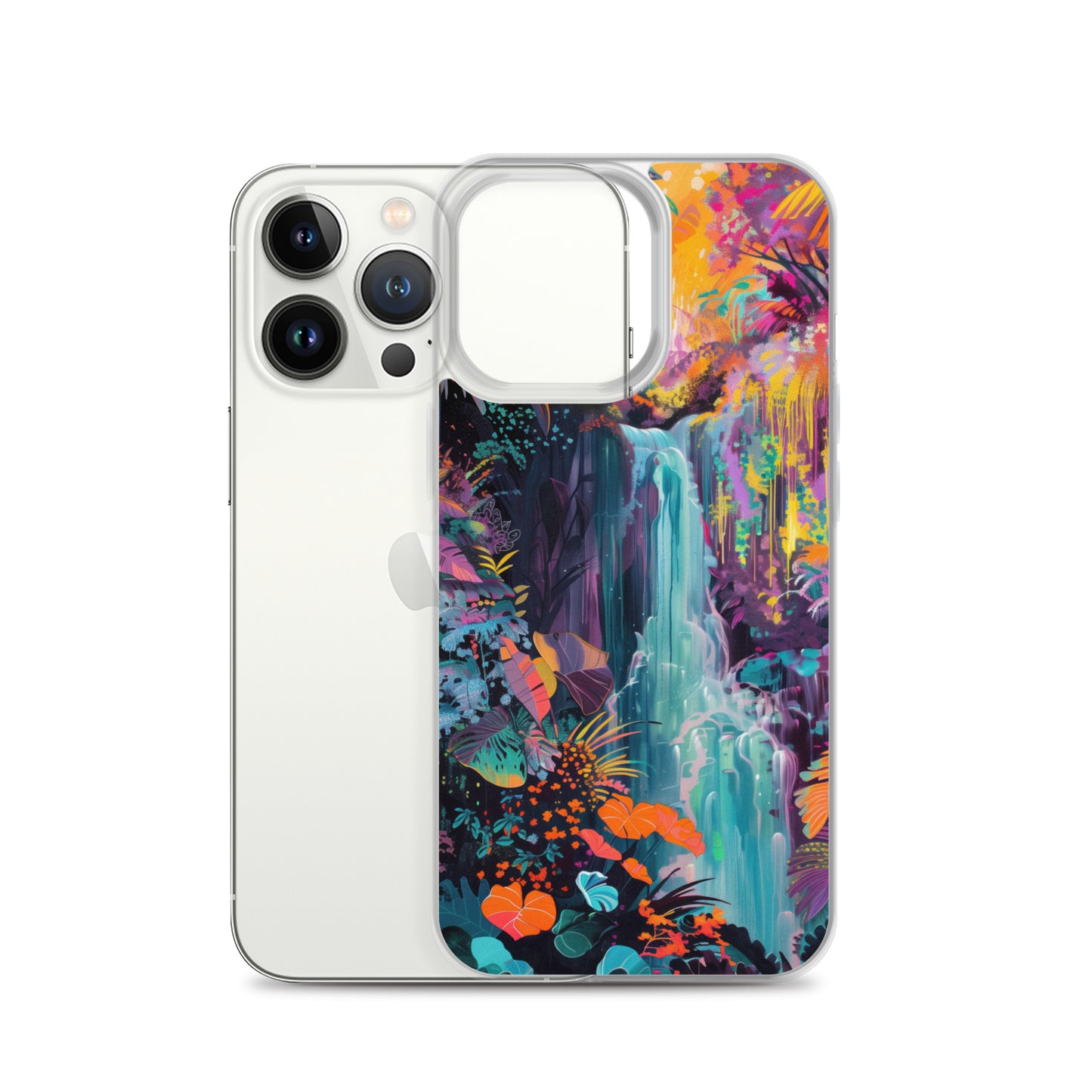 iPhone Case Vibrant Tropical Jungle Waterfall