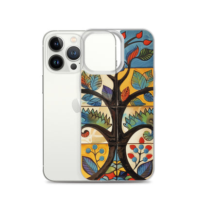 iPhone Case Colorful Tile Tree