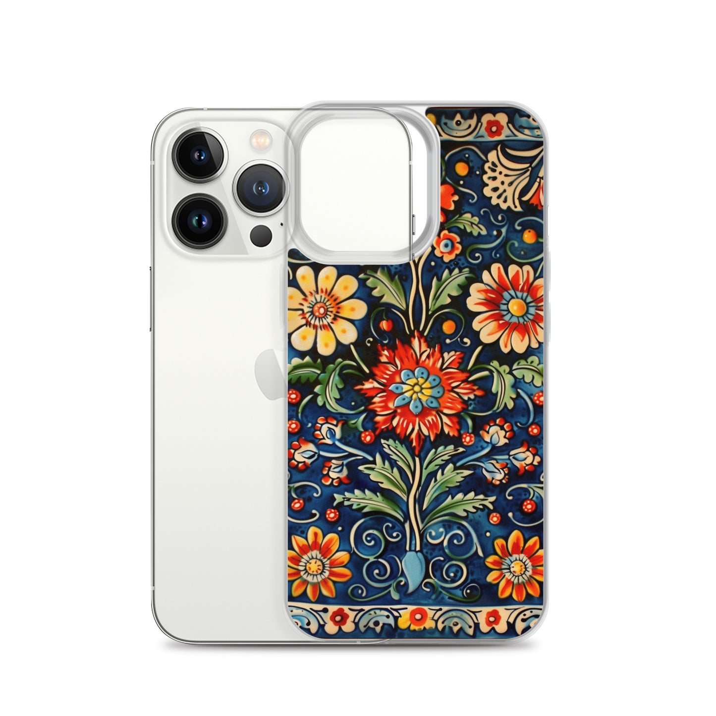 iPhone Case Colorful Flowers Boleslawiec Pottery Tile