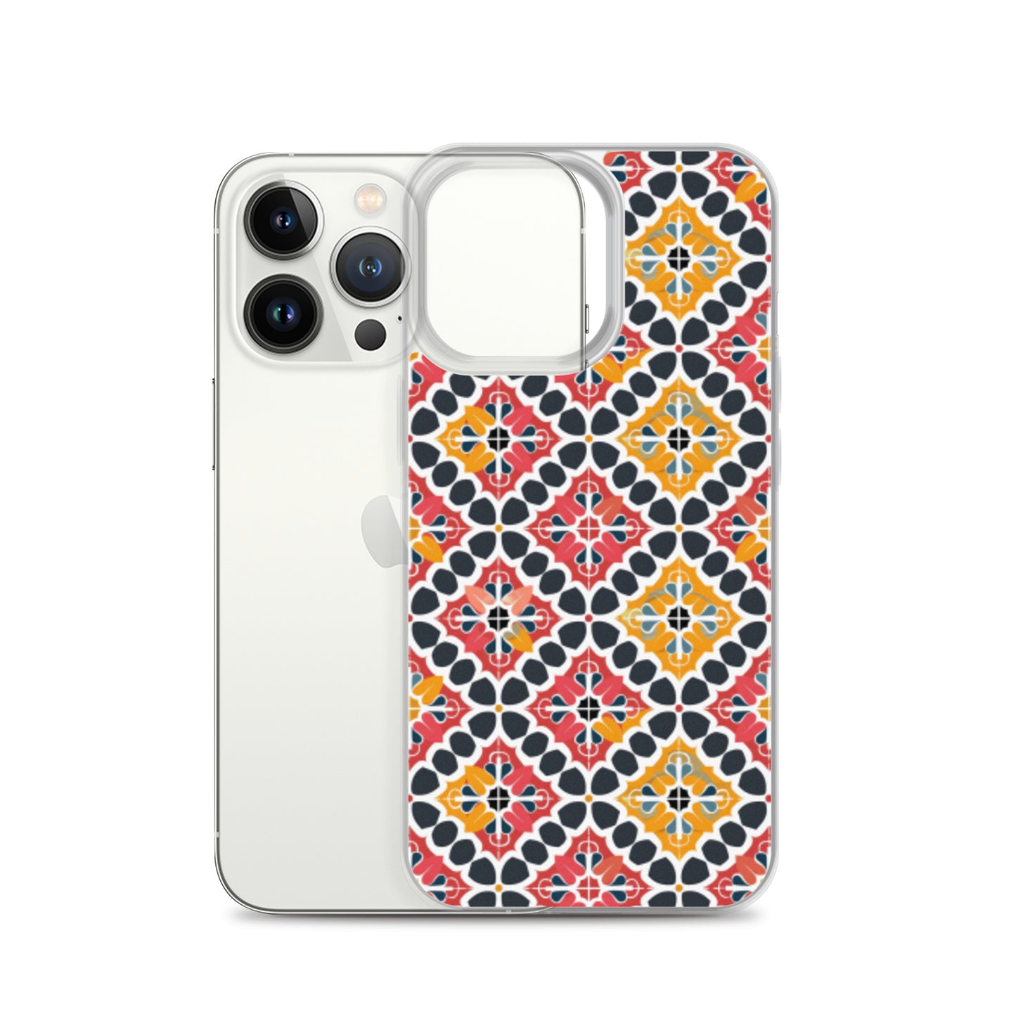 iPhone Case Colorful Spanish Quatrefoil Pattern