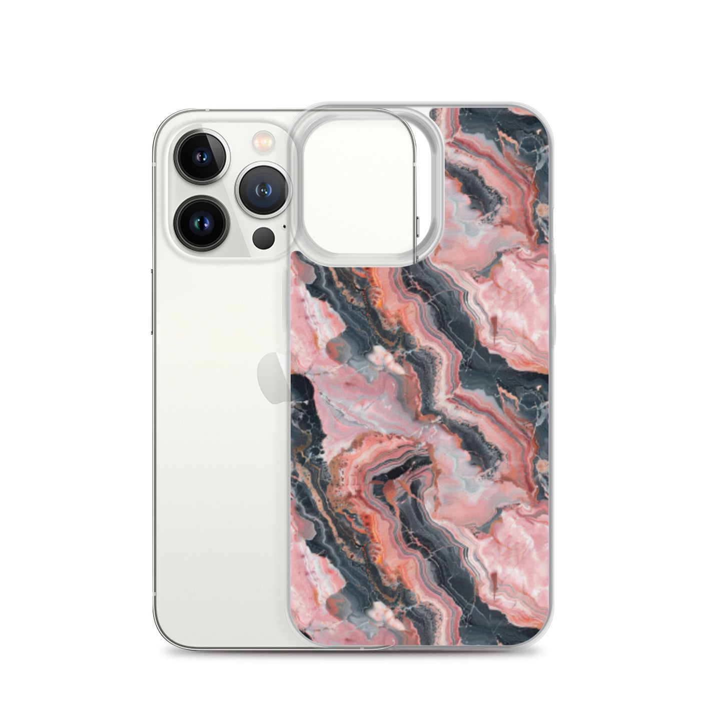 iPhone Case Pink Picasso Marble Pattern