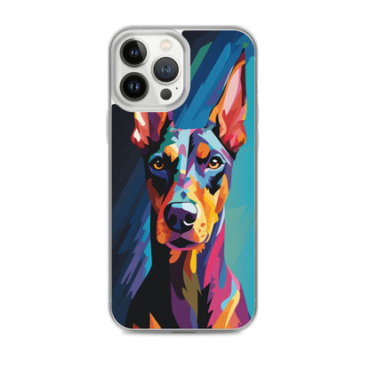 iPhone Case Painted Doberman Pinscher