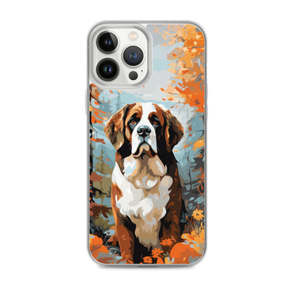 iPhone Case Painted St. Bernard