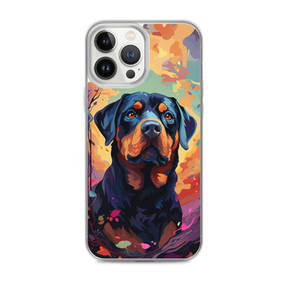 iPhone Case Painted Rottweiler