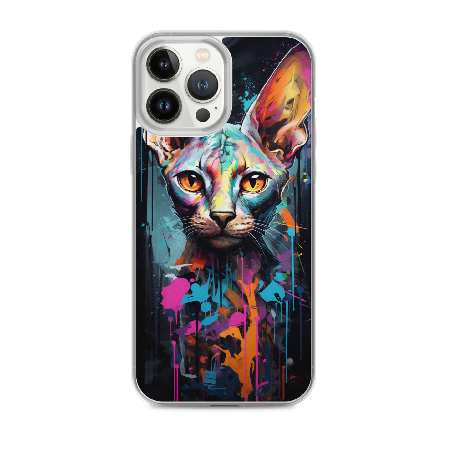 Graffiti Sphynx Cat iPhone Case