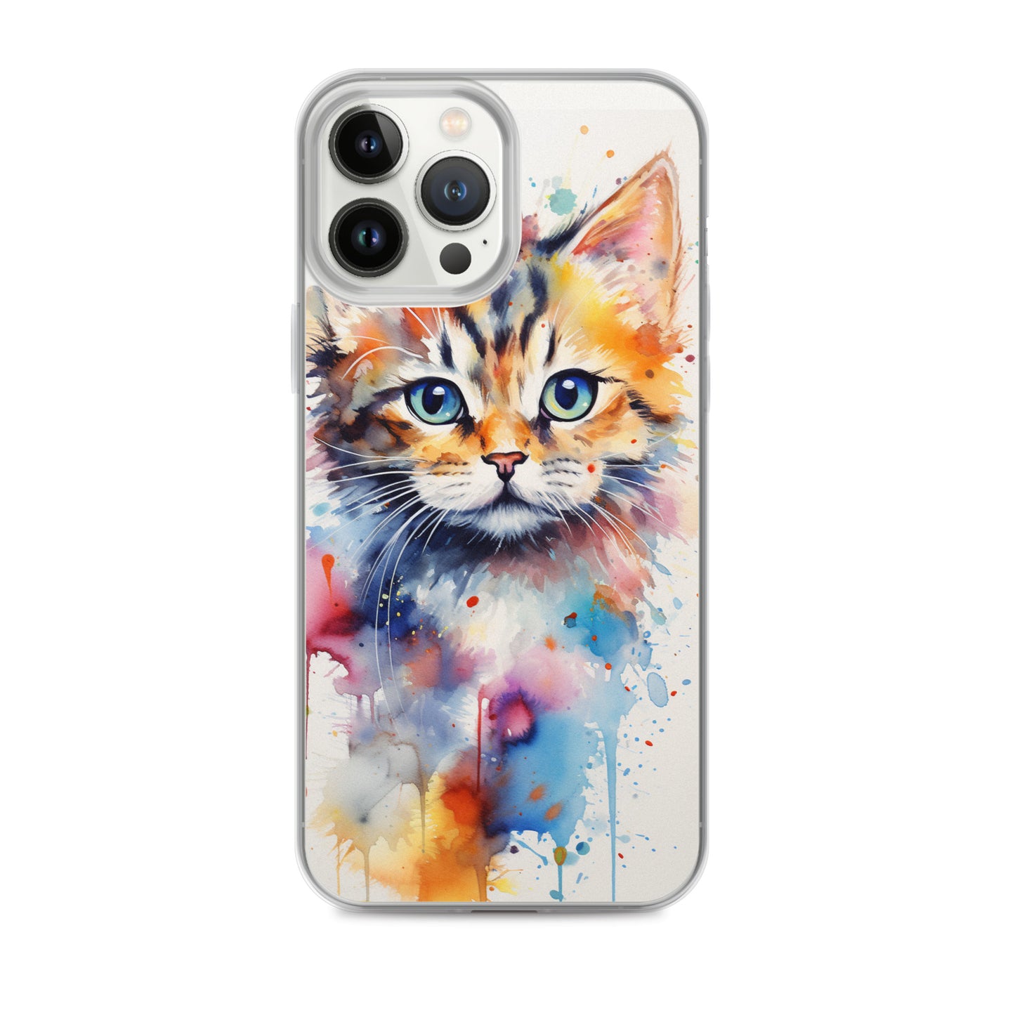 Watercolor Kitty Cat iPhone Case