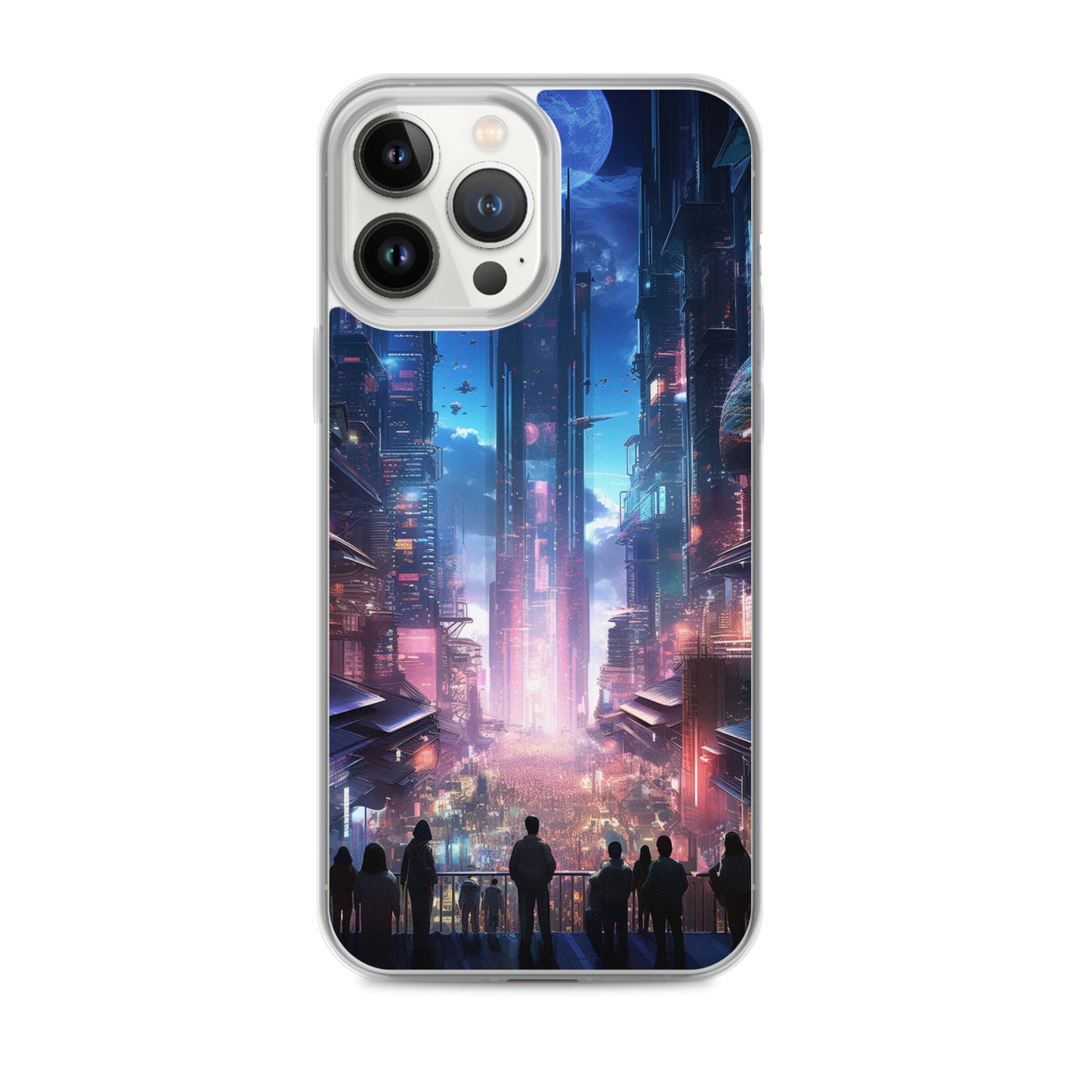 Cyberpunk Cityscape iPhone Case