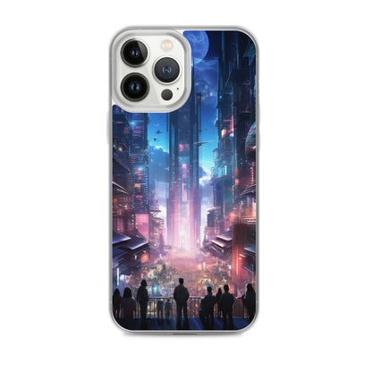 Cyberpunk Cityscape iPhone Case