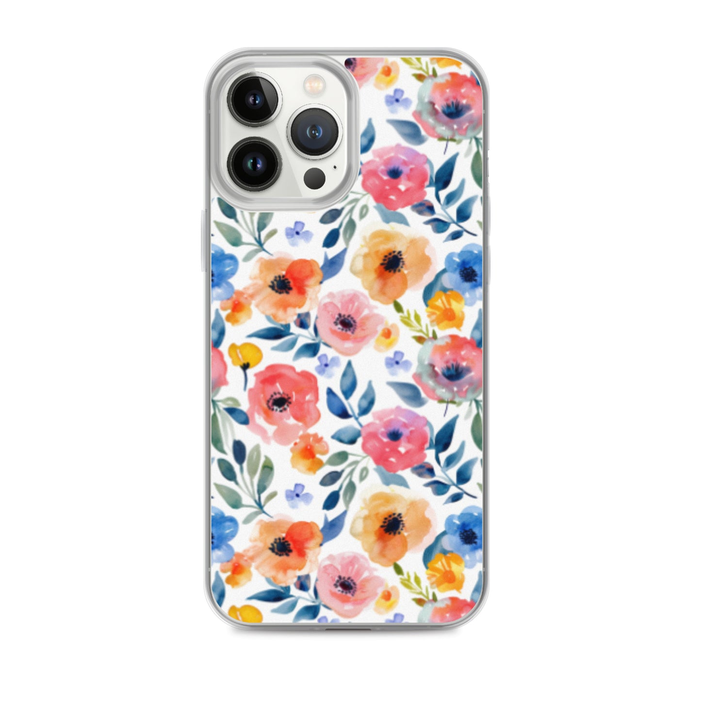 iPhone Case Colorful Watercolor Floral Pattern