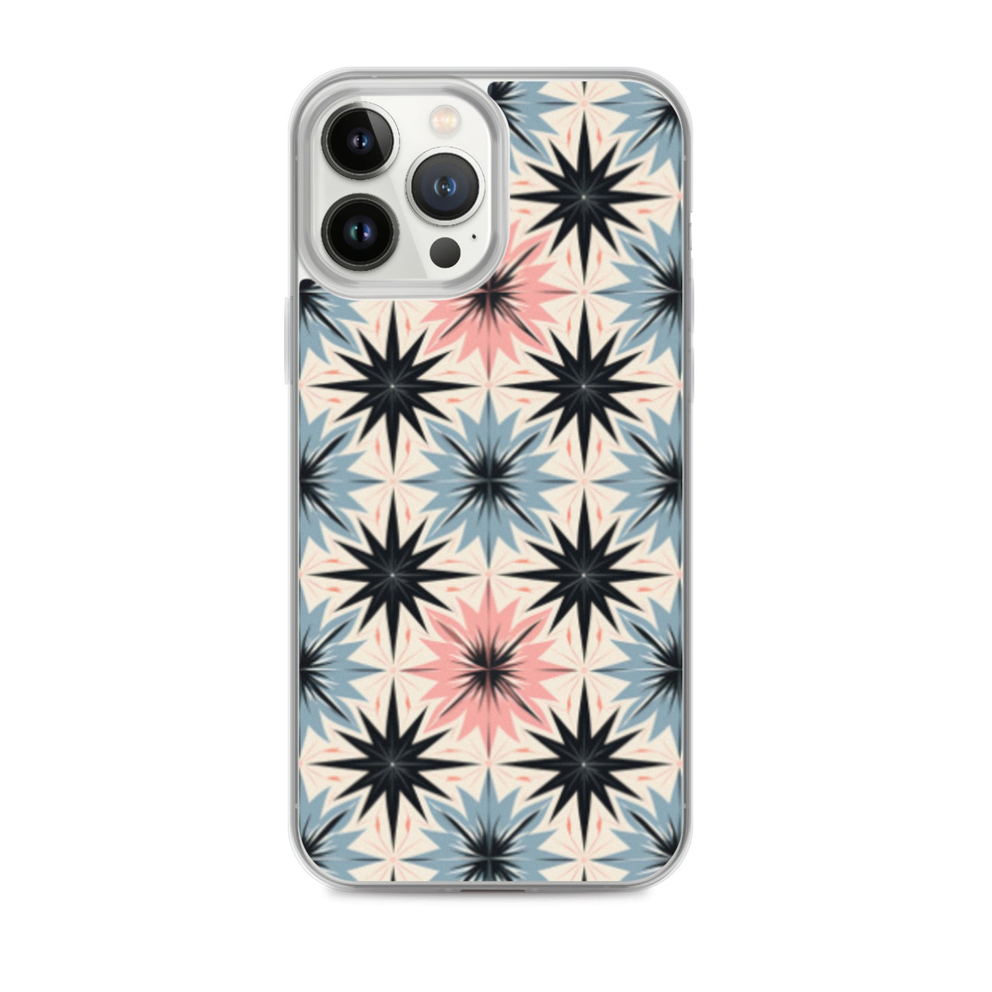 iPhone Case Pink and Blue Pastel Retro Stars