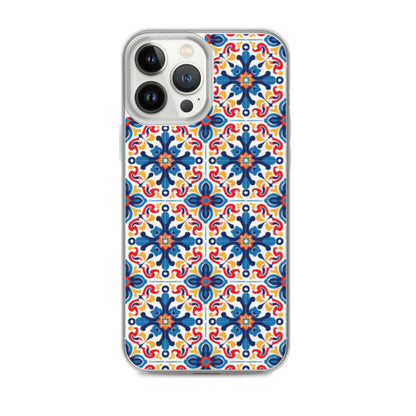 iPhone Case Talavera Tiles Blue and Red