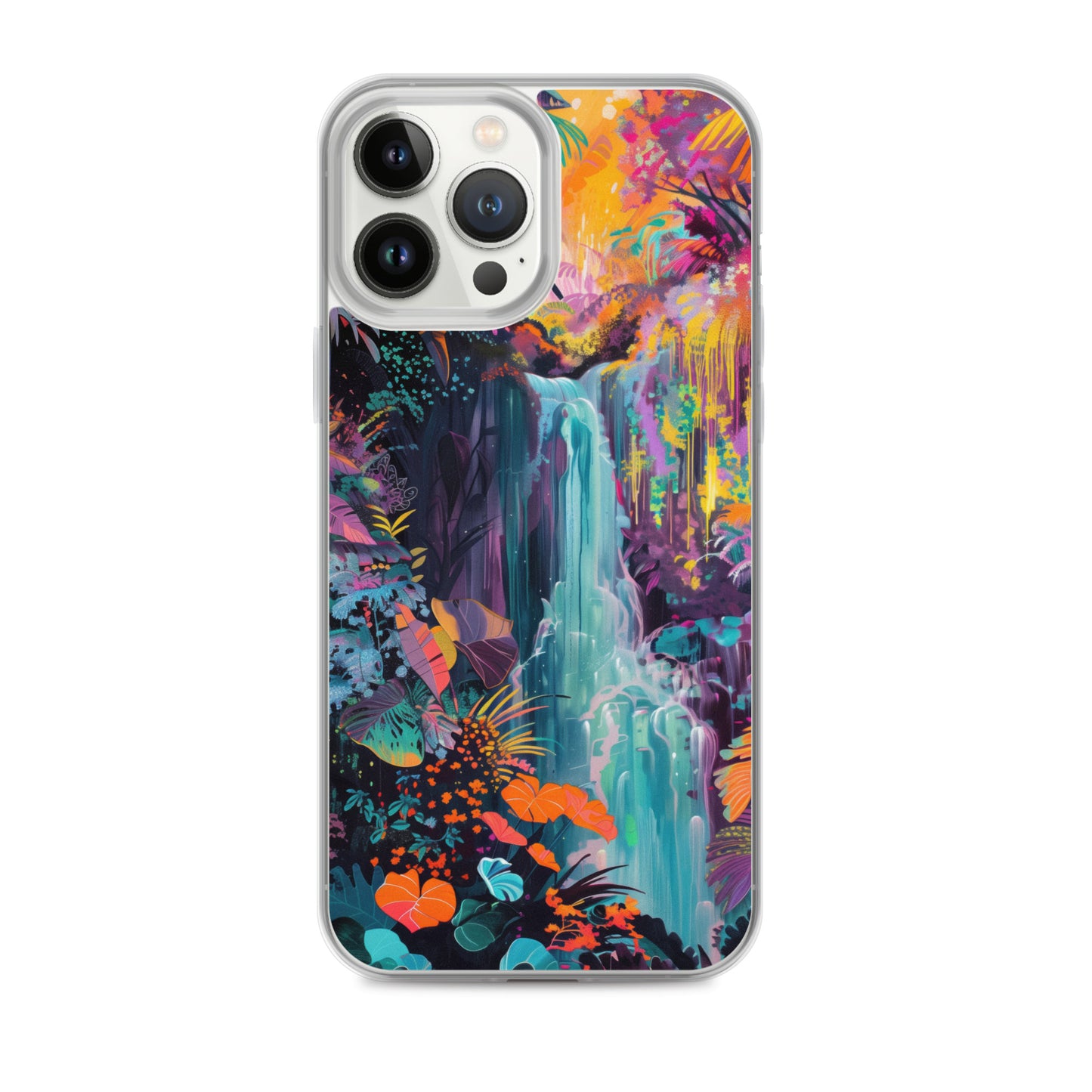 iPhone Case Vibrant Tropical Jungle Waterfall