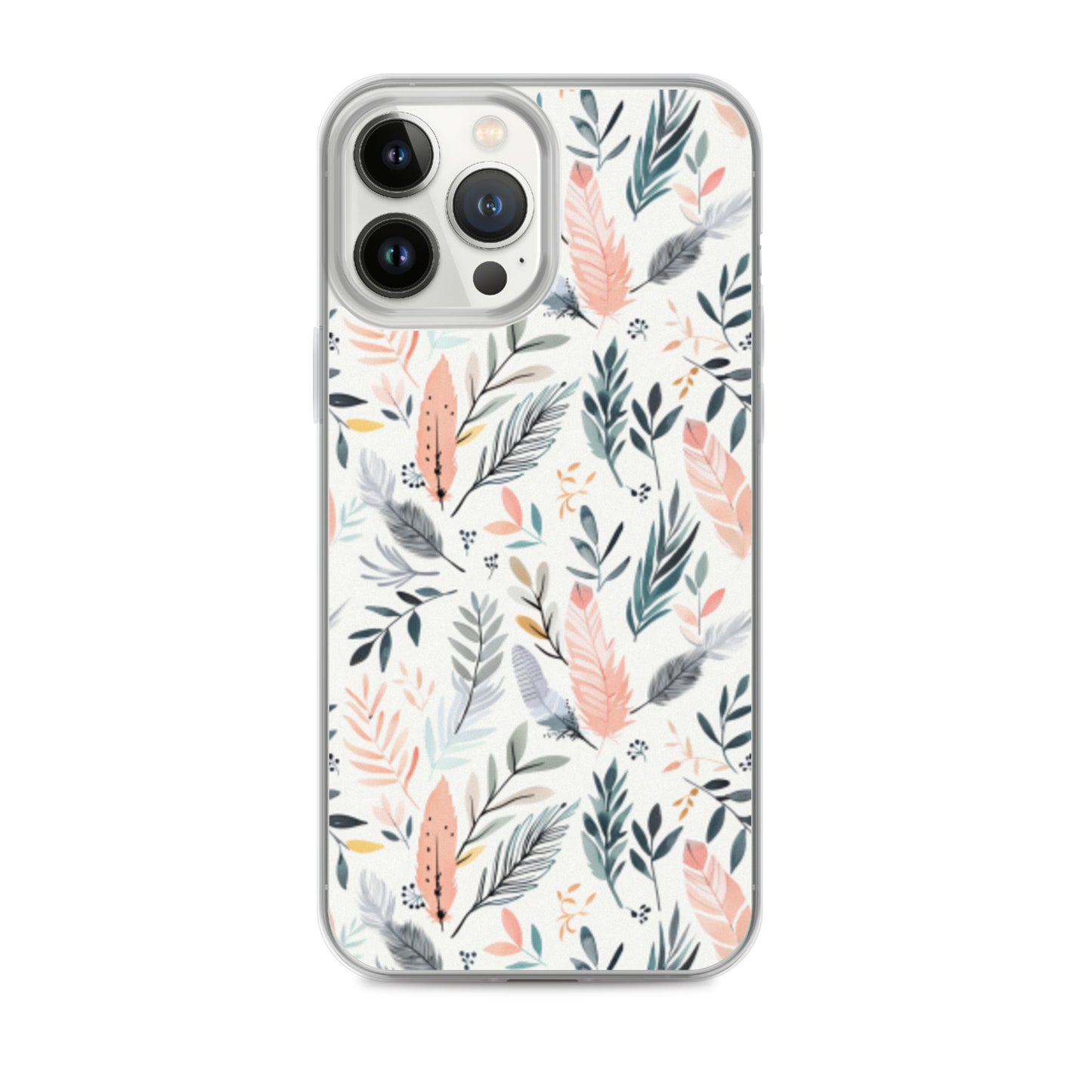iPhone Case Pastel Feathers & Plants