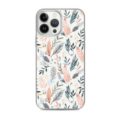 iPhone Case Pastel Feathers & Plants