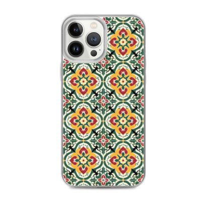 iPhone Case Colorful Traditional Maltese Cement Tile Pattern