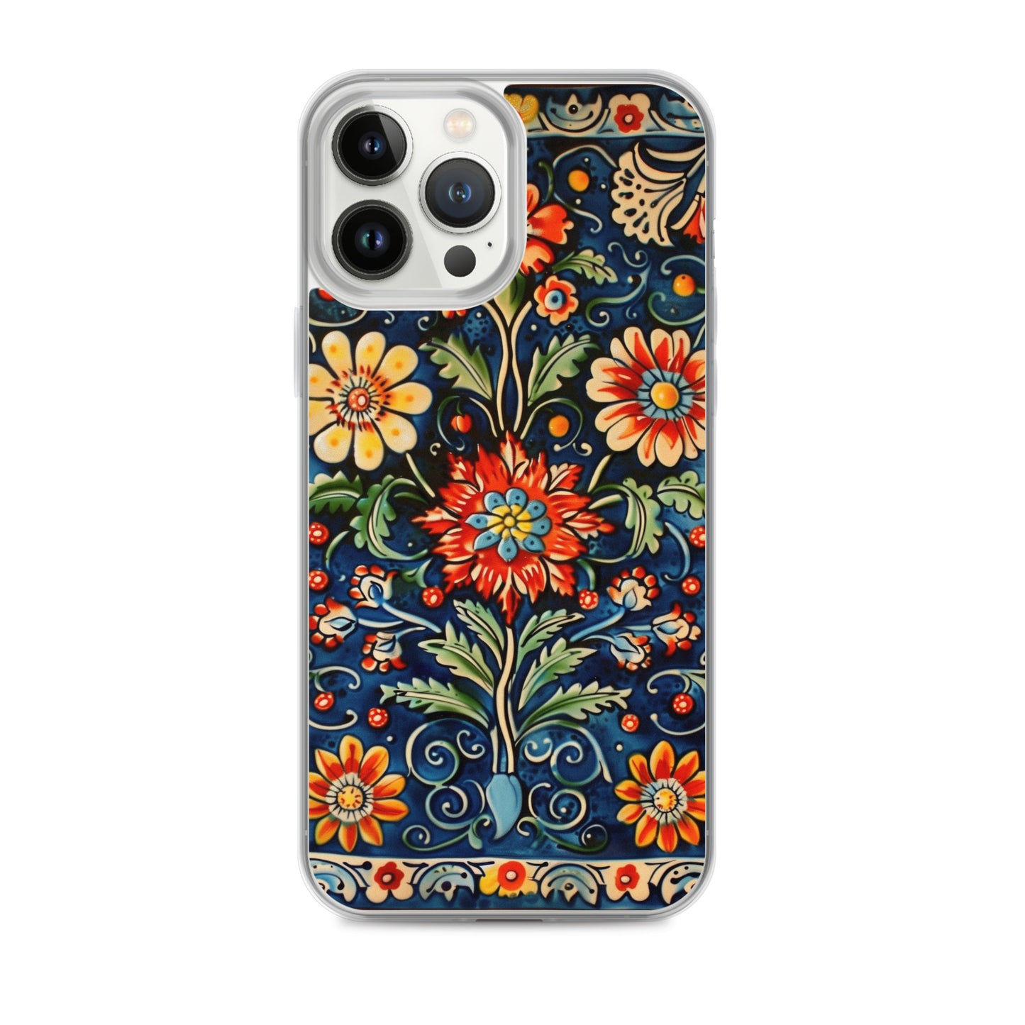iPhone Case Colorful Flowers Boleslawiec Pottery Tile