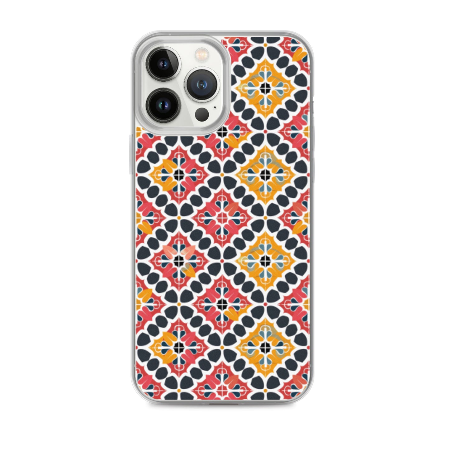 iPhone Case Colorful Spanish Quatrefoil Pattern