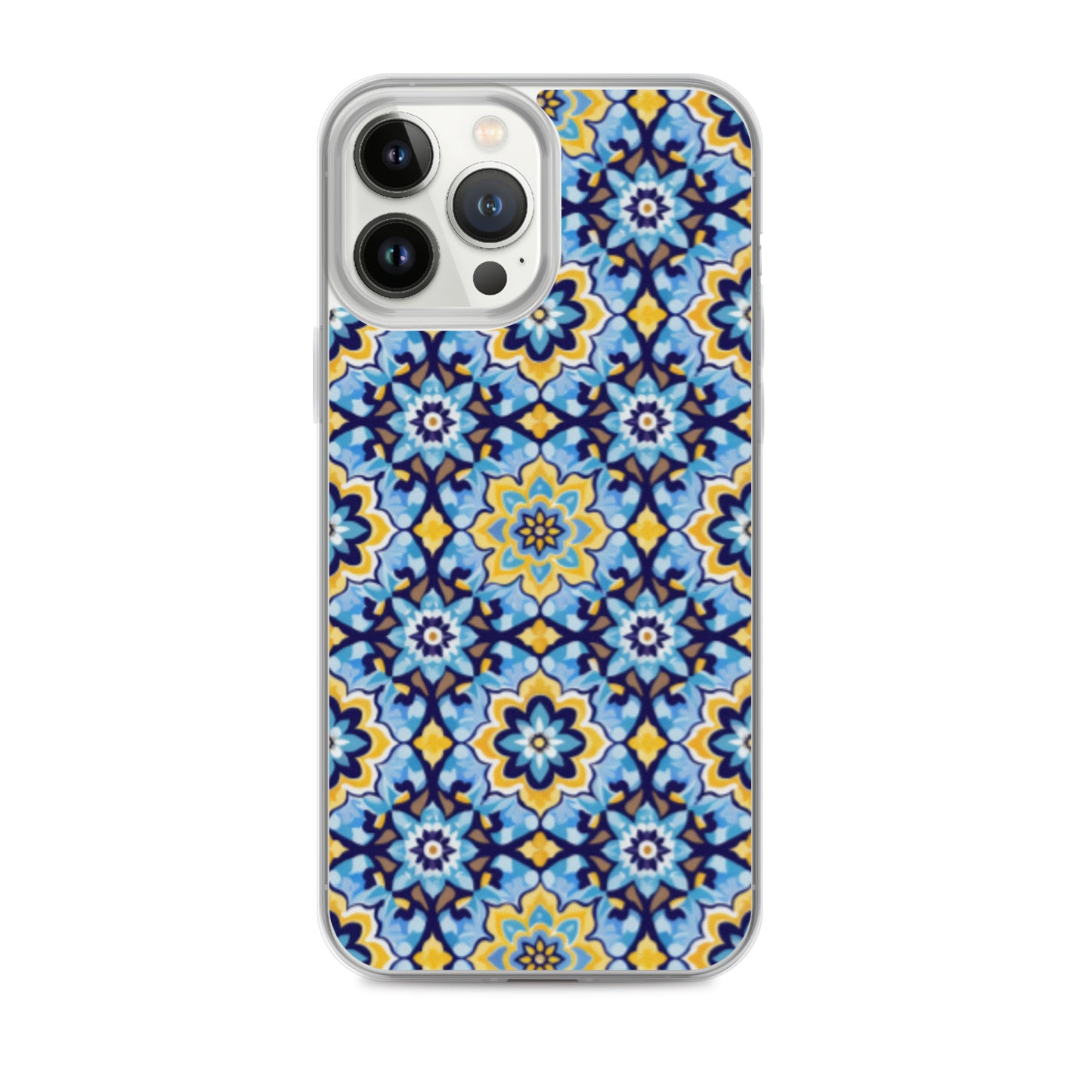 iPhone Case Kashi Tiles Yellow & Light Blue