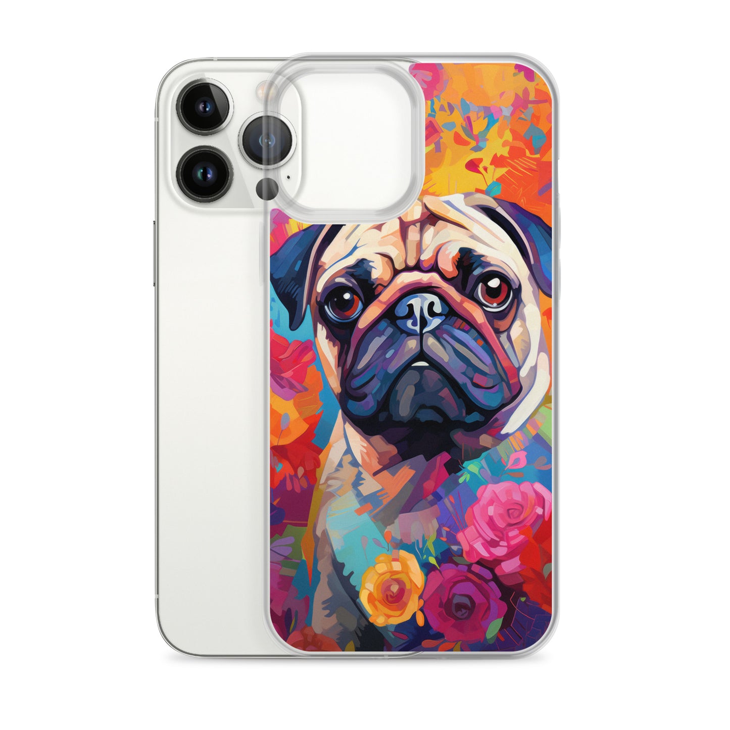 iPhone Case Painted Pug