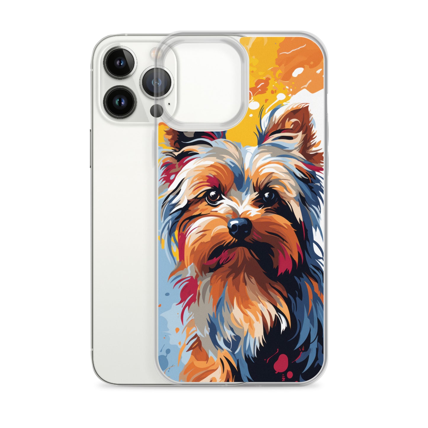 iPhone Case Painted Yorkshire Terrier Yellow