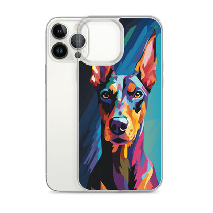 iPhone Case Painted Doberman Pinscher