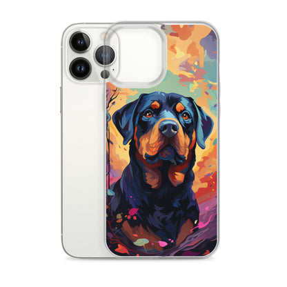 iPhone Case Painted Rottweiler