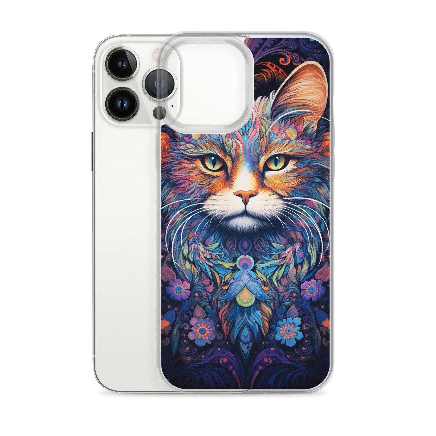 Psychedelic Cat #2 iPhone Case