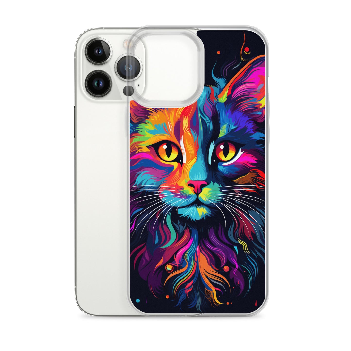 Day Glo Cat iPhone Case