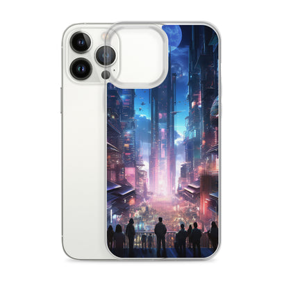 Cyberpunk Cityscape iPhone Case