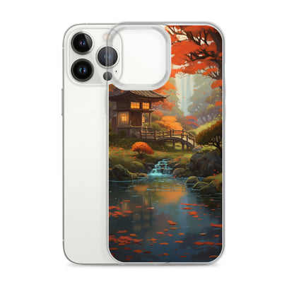 Japanese Garden in Autumn iPhone Case