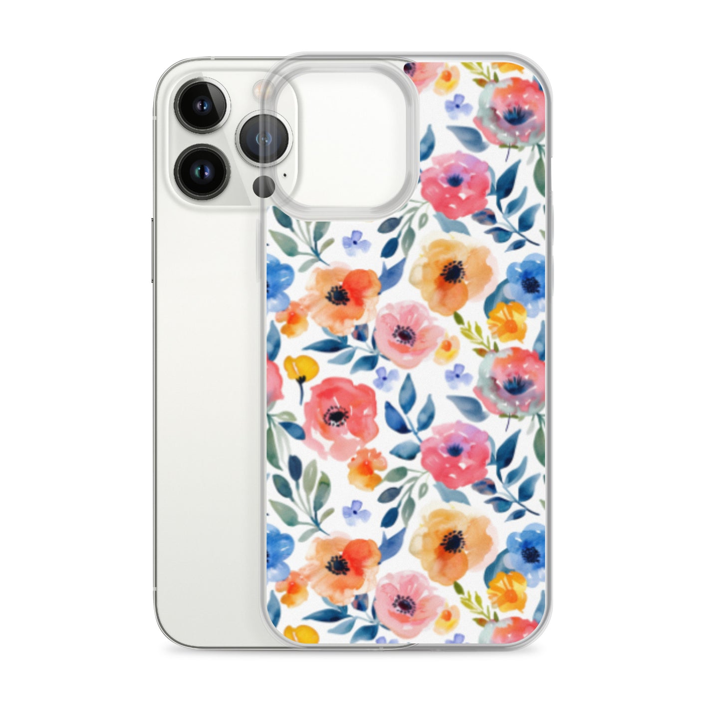 iPhone Case Colorful Watercolor Floral Pattern