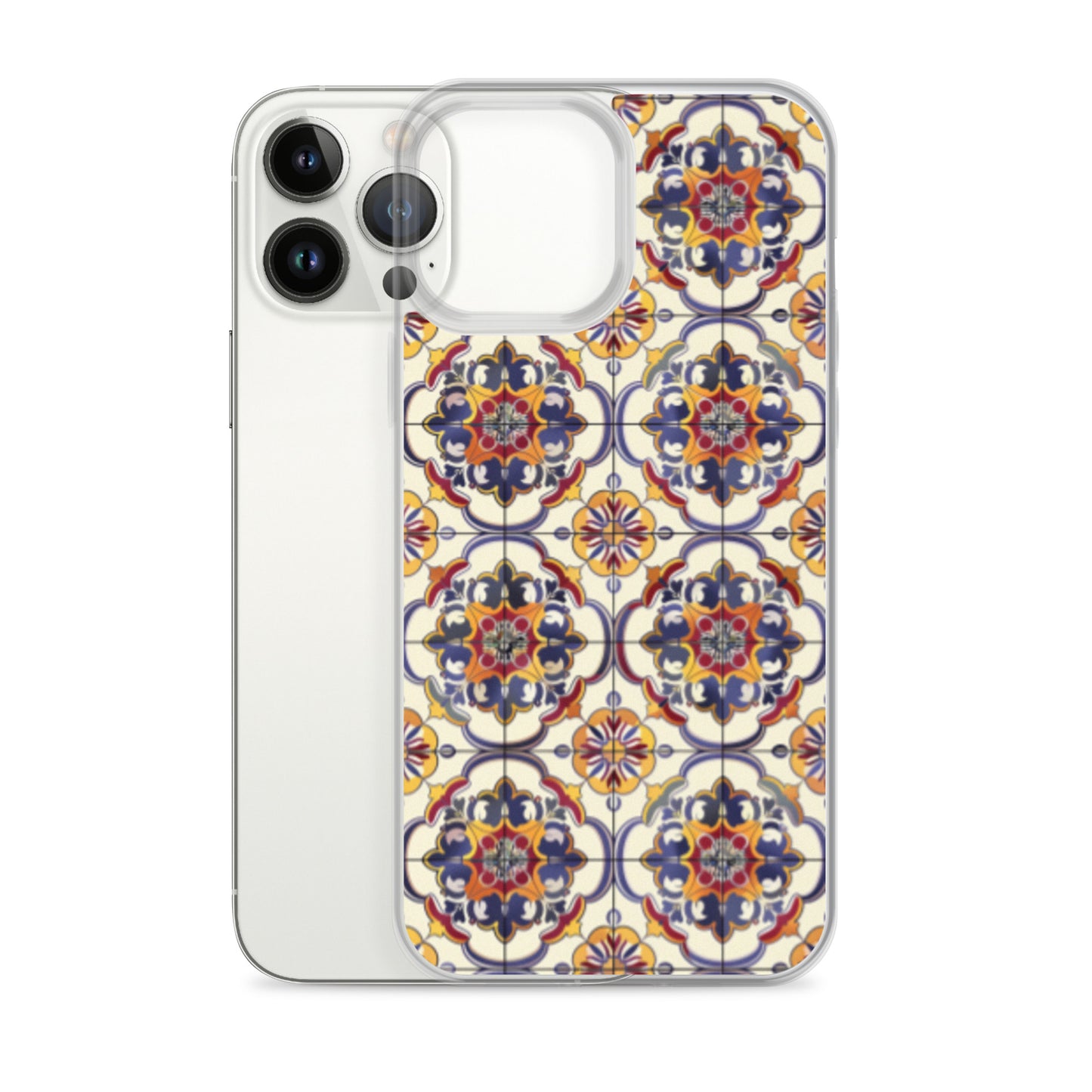 iPhone Case Classic Victorian Tile Blue