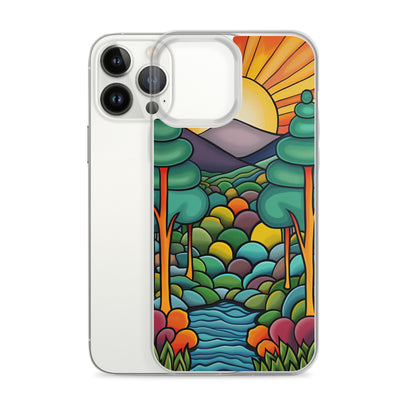 iPhone Case Arkley Sunrise over Mountains and Forest