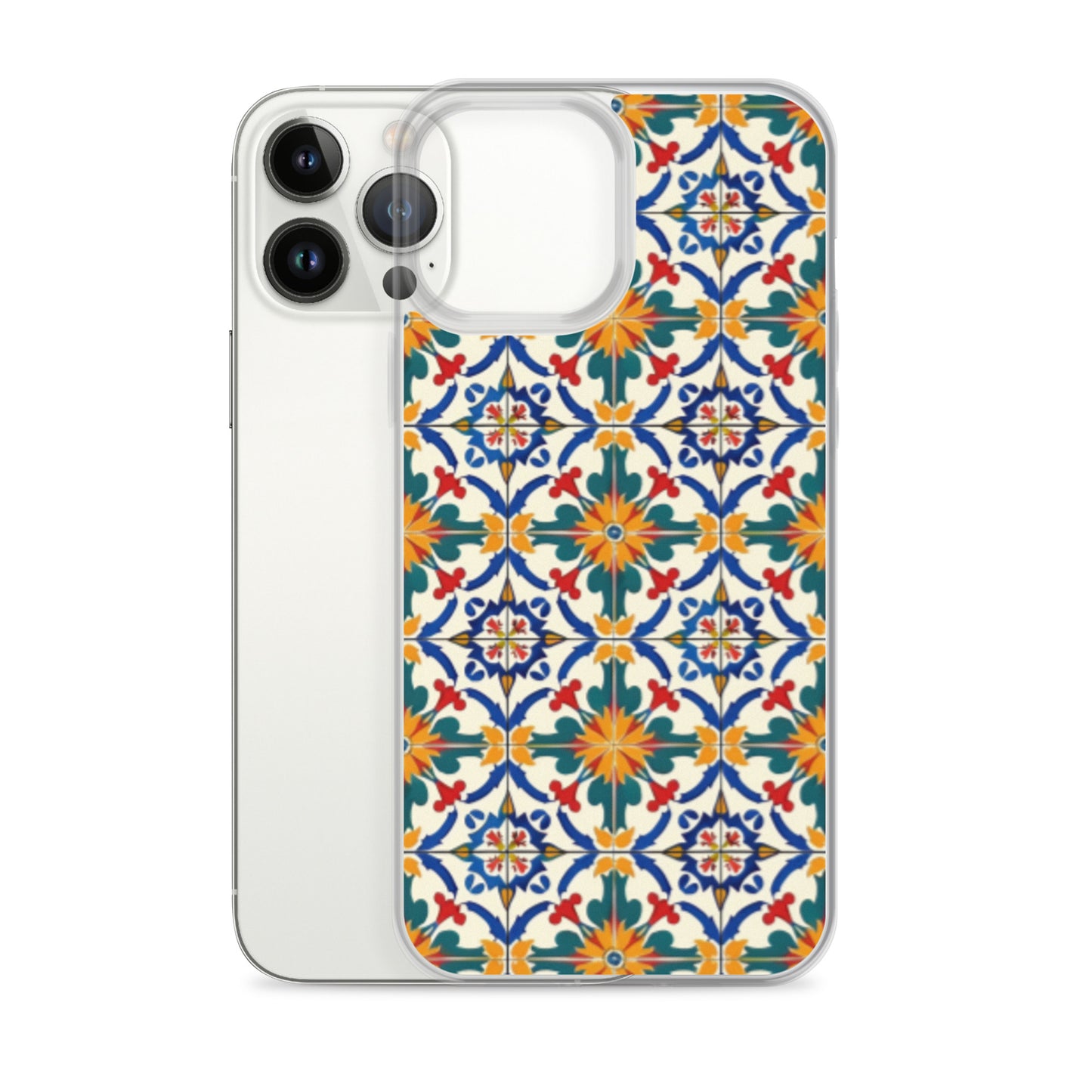 iPhone Case Colorful Yellow & Green Mediterranean Tiles