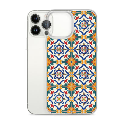 iPhone Case Colorful Yellow & Green Mediterranean Tiles