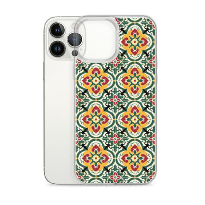 iPhone Case Colorful Traditional Maltese Cement Tile Pattern