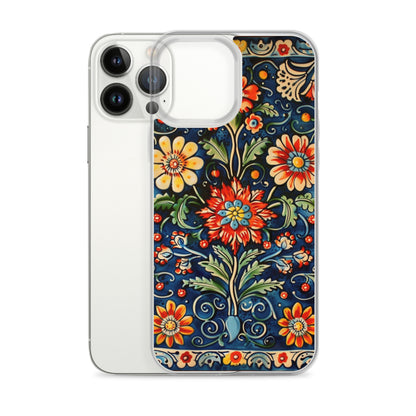 iPhone Case Colorful Flowers Boleslawiec Pottery Tile
